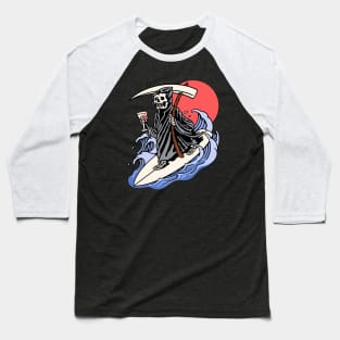 Grim Surfer Baseball T-Shirt